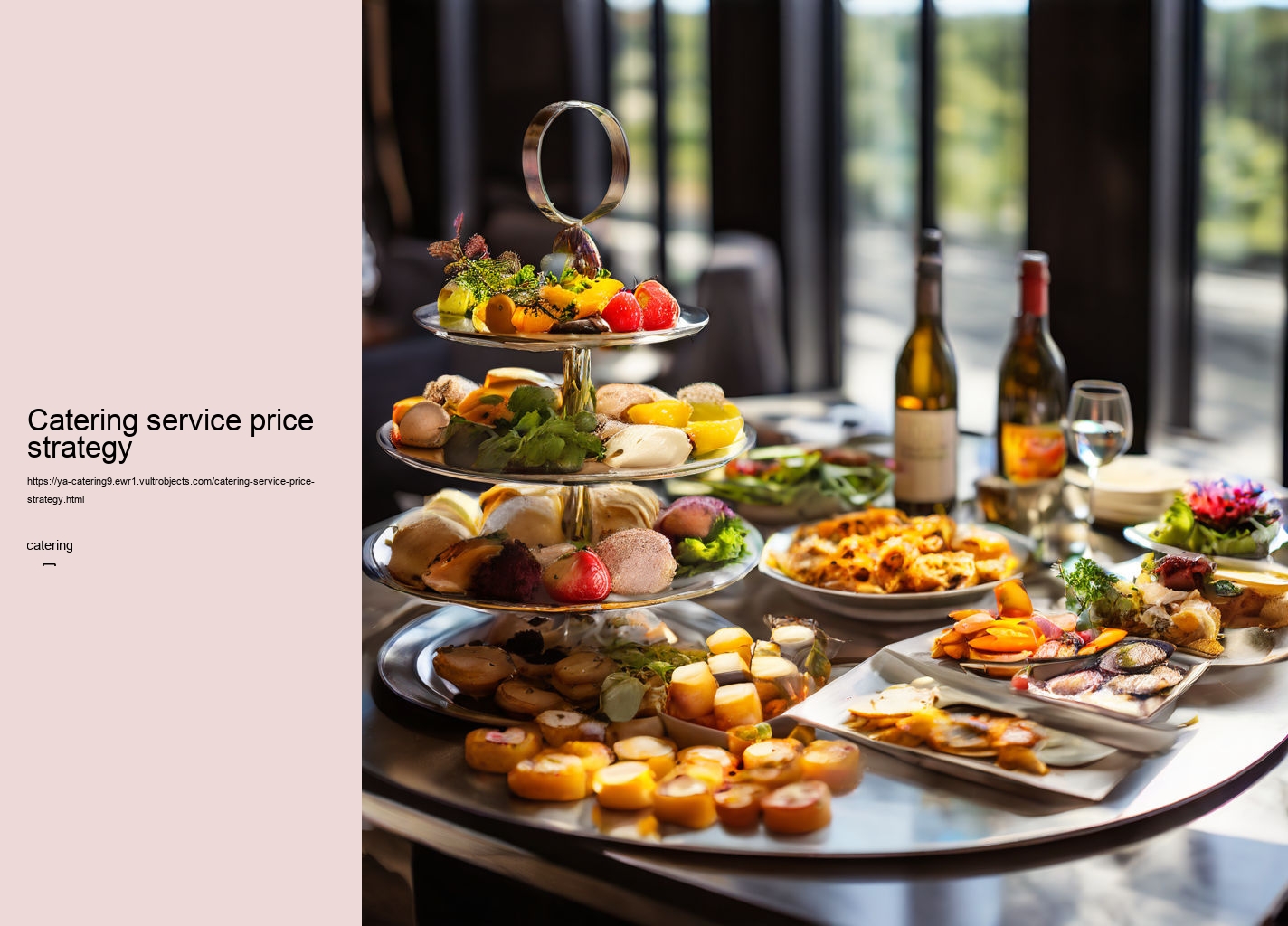 Catering service price strategy